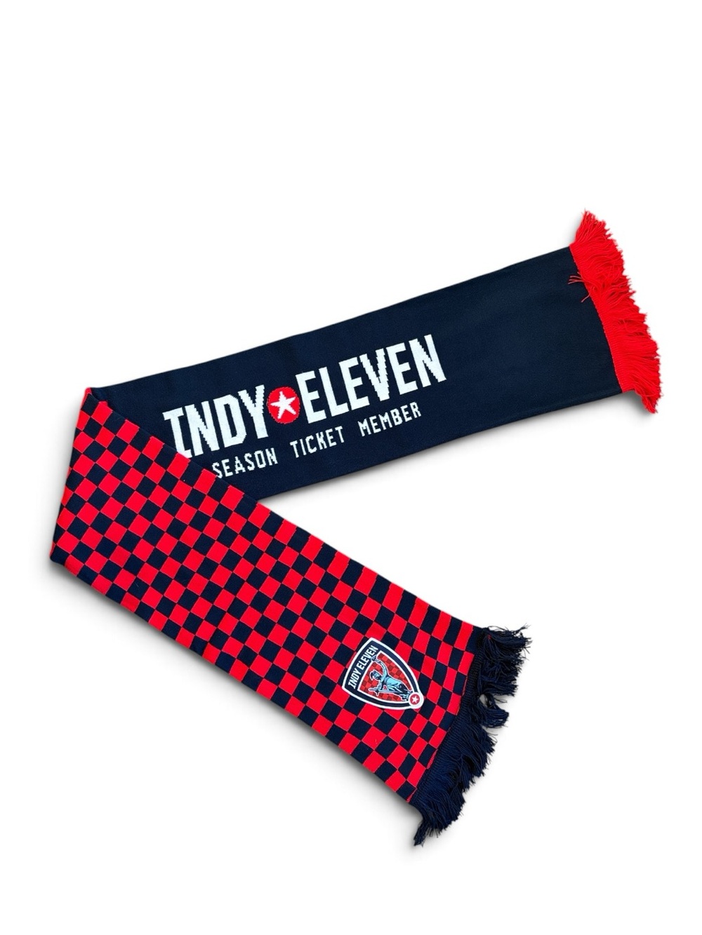 Indy Eleven Soccer Season Ticket Member Scarf Red & Navy